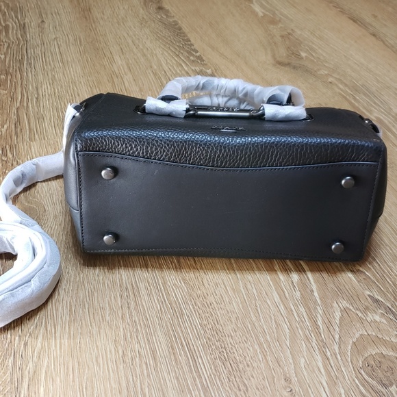 NWT COACH Carryall 25 Leather Satchel Crossbody - Picture 7 of 7